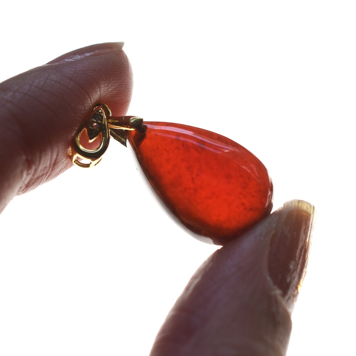 画像7: 新春の新作【選べる】超大粒　ヘソナイトガーネット　しずく型　サージカルステンレスネックレス50cm  (7)