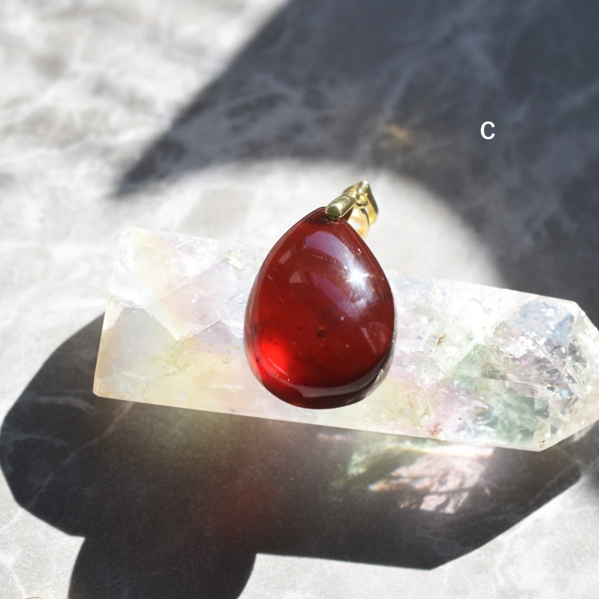 画像12: 新春の新作【選べる】超大粒　ヘソナイトガーネット　しずく型　サージカルステンレスネックレス50cm  (12)