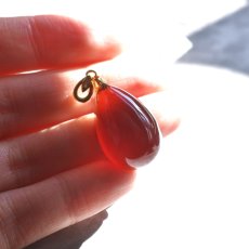 画像17: 新春の新作【選べる】超大粒　ヘソナイトガーネット　しずく型　サージカルステンレスネックレス50cm  (17)