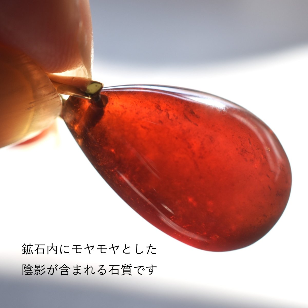 画像5: 新春の新作【選べる】超大粒　ヘソナイトガーネット　しずく型　サージカルステンレスネックレス50cm  (5)