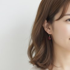 画像8: 半額SALE【限定数のみ・金具変更可能】ラズベリーピンク　クォーツ　トリプレットマロンカット　サージカルフックピアス (8)