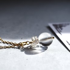 画像15:  春の新作【限定数のみ】希少石！カード付　カイラス水晶　ヒマラヤ産　クリスタル　サージカルステンレスネックレス  (15)