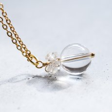 画像11:  春の新作【限定数のみ】希少石！カード付　カイラス水晶　ヒマラヤ産　クリスタル　サージカルステンレスネックレス  (11)