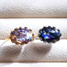 画像10: 春の新作【数量限定・フリーサイズ】幻想シラー　ヴィンテージ　チェコガラス　ドラゴンズブレス　SV925(指輪）  (10)