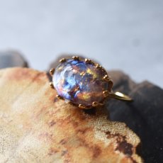 画像8: 春の新作【数量限定・フリーサイズ】幻想シラー　ヴィンテージ　チェコガラス　ドラゴンズブレス　SV925(指輪）  (8)