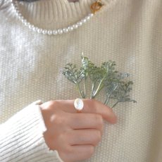 画像10: 春の新作【金属アレルギー対応】大粒　淡水パール　オーバル　SV・サージカルステンレス(指輪）  (10)