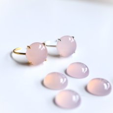 画像14: 春の新作【金属アレルギー対応】大粒　桜ピンク　ピンクカルセドニー　SV・サージカルステンレス(指輪） (14)