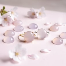 画像13: 春の新作【金属アレルギー対応】大粒　桜ピンク　ピンクカルセドニー　SV・サージカルステンレス(指輪） (13)