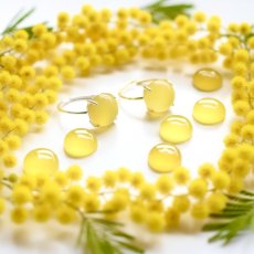 画像13: 春の新作【金属アレルギー対応】ミモザイエロー　イエローカルセドニー　SV・サージカルステンレス(指輪）  (13)