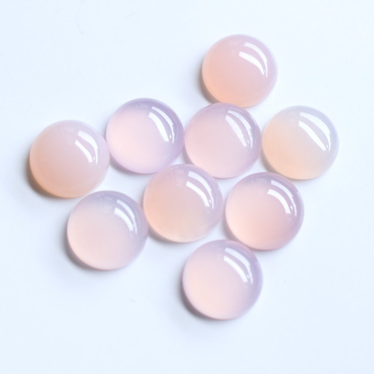 画像2: 春の新作【金属アレルギー対応】大粒　桜ピンク　ピンクカルセドニー　SV・サージカルステンレス(指輪） (2)