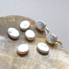 画像6: 春の新作【金属アレルギー対応】大粒　淡水パール　オーバル　SV・サージカルステンレス(指輪）  (6)