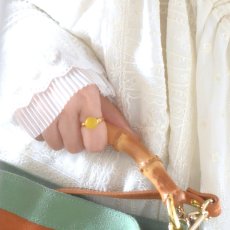 画像11: 春の新作【金属アレルギー対応】ミモザイエロー　イエローカルセドニー　SV・サージカルステンレス(指輪）  (11)