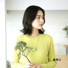 画像15:  春の新作【選べる】大粒！　サンタマリアカラー　アクアマリン　カボションペンダント　サージカルステンレスネックレス60cm　  (15)