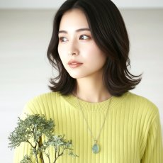 画像16:  春の新作【選べる】大粒！　サンタマリアカラー　アクアマリン　カボションペンダント　サージカルステンレスネックレス60cm　  (16)