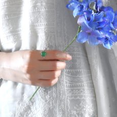 画像13: 春の新作【金属アレルギー対応】クローバーグリーン　グリーンオニキス　　SV・サージカルステンレス(指輪） (13)