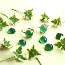 画像10: 春の新作【金属アレルギー対応】クローバーグリーン　グリーンオニキス　　SV・サージカルステンレス(指輪） (10)