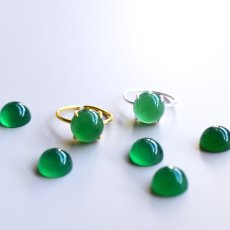 画像12: 春の新作【金属アレルギー対応】クローバーグリーン　グリーンオニキス　　SV・サージカルステンレス(指輪） (12)