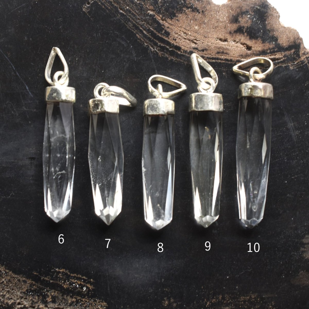 画像10:  春の新作【選べる】高透明度　大粒　ヒマラヤクリスタル　結晶　ペンデュラム　サージカルステンレスネックレス  (10)