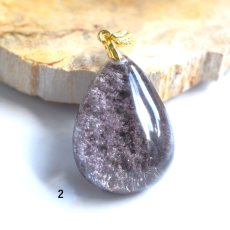 画像5:  春の新作【選べる】大粒！　桜の森　テラリウム　ガーデンクォーツ　ペンダント　サージカルステンレスネックレス60cm　  (5)