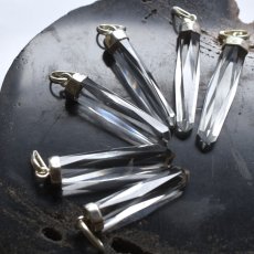 画像3:  春の新作【選べる】高透明度　大粒　ヒマラヤクリスタル　結晶　ペンデュラム　サージカルステンレスネックレス  (3)