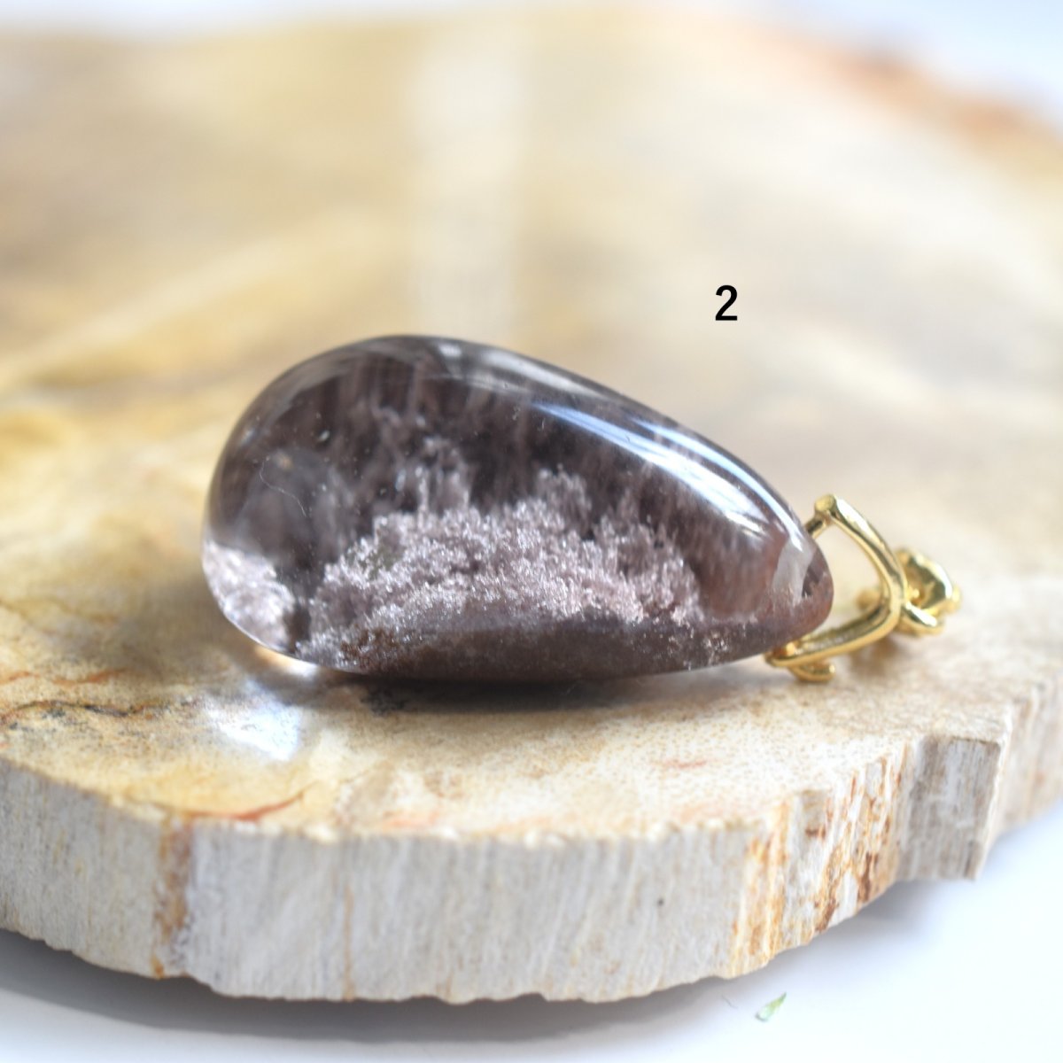 画像6:  春の新作【選べる】大粒！　桜の森　テラリウム　ガーデンクォーツ　ペンダント　サージカルステンレスネックレス60cm　  (6)