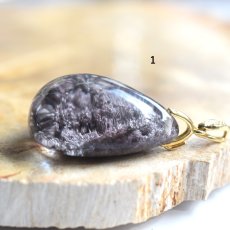 画像4:  春の新作【選べる】大粒！　桜の森　テラリウム　ガーデンクォーツ　ペンダント　サージカルステンレスネックレス60cm　  (4)