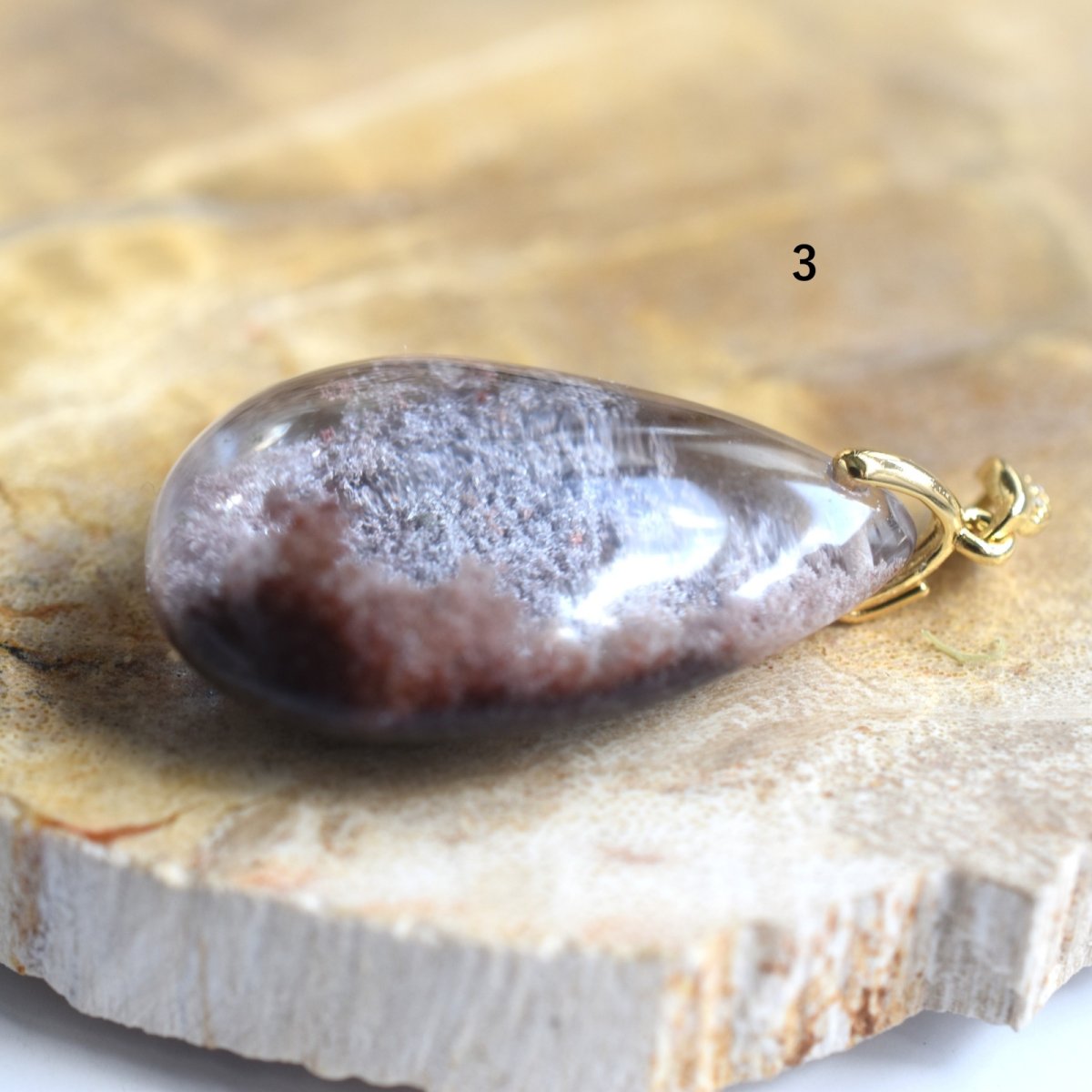 画像8:  春の新作【選べる】大粒！　桜の森　テラリウム　ガーデンクォーツ　ペンダント　サージカルステンレスネックレス60cm　  (8)