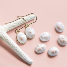 画像2: 春の新作【金具選べる】桜色の海　トムソナイト（ピンクラリマー）　カボション　サージカルステンレスピアス (2)