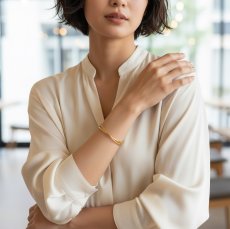 画像10: 夏の新作【汗のかく季節に！】ダブルラインクロス　サージカルステンレス製　バングル・ブレスレット　 (10)