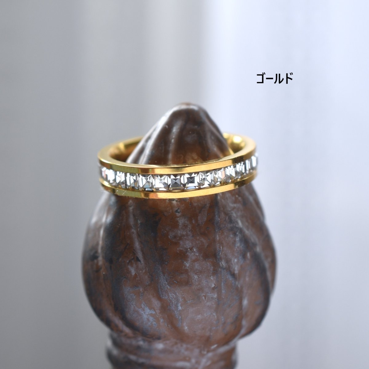 画像4: 初夏の新作【つけっぱなし・金属アレルギー対応】フルエタニティー　スクエア　ジルコニア　サージカルステンレス(指輪） (4)