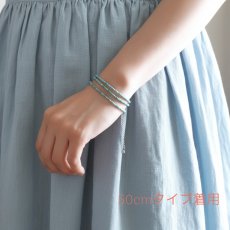 画像11: 新作再入荷【限定数】汗をかく季節におすすめ！天然ブルーグリーンターコイズ　ラウンド　ショートネックレス (11)
