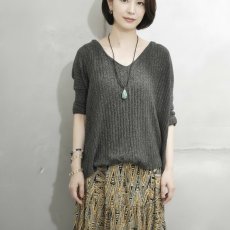 画像10: 夏の新作【選べる・汗をかく季節に】超大粒　アフリカンターコイズ　本牛革コードネックレス (10)