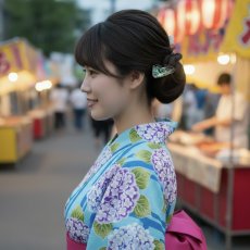画像17: 浴衣にも【1点もの・選べる・Lサイズ】ニュージーランド産　パウア貝　ポニーフック（ヘアゴム用）  (17)
