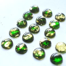 画像9: Creema特集掲載【新色再入荷】メロンソーダカラー　大粒　グリーン＆イエロー　アンバー　クラック入り　カボション　サージカルステンレスネックレス (9)