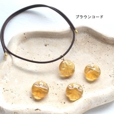 画像8: 夏の新作【1秒装着！】まるでべっこう飴　ゴールデンフローライト　マグネットコード　ネックレス (8)