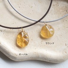 画像4: 夏の新作【1秒装着！】まるでべっこう飴　ゴールデンフローライト　マグネットコード　ネックレス (4)