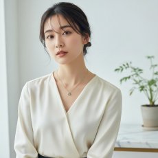 画像10: 夏の新作【限定数】パライバアパタイトカラークォーツ　エメラルドカット　サージカルステンレスネックレス (10)