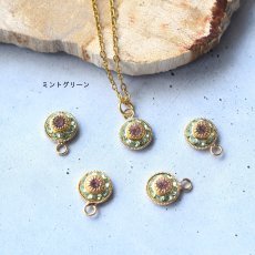 画像6: 19thANNIV.【各限定数】Vintageスワロフスキー　バイストーン　カボション　サージカルステンレスネックレス (6)