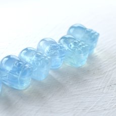 画像1: 新作【残りCとE】高品質　貔貅　ヒキュウ　大粒　アクアマリン　サージカルステンレスネックレス (1)