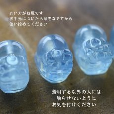 画像2: 新作【残りCとE】高品質　貔貅　ヒキュウ　大粒　アクアマリン　サージカルステンレスネックレス (2)