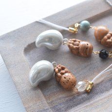 画像1: 贈り物にも【選べる】超希少石　龍宮舎利石　天眼　貔貅ヒキュウ　根付ストラップ　スマホストラップ　キーホルダー (1)