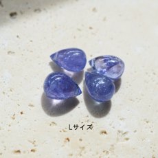 画像3: 再入荷【サイズ選べる】４A　タンザナイト　スムースドロップ　サージカルステンレスネックレス40cm (3)