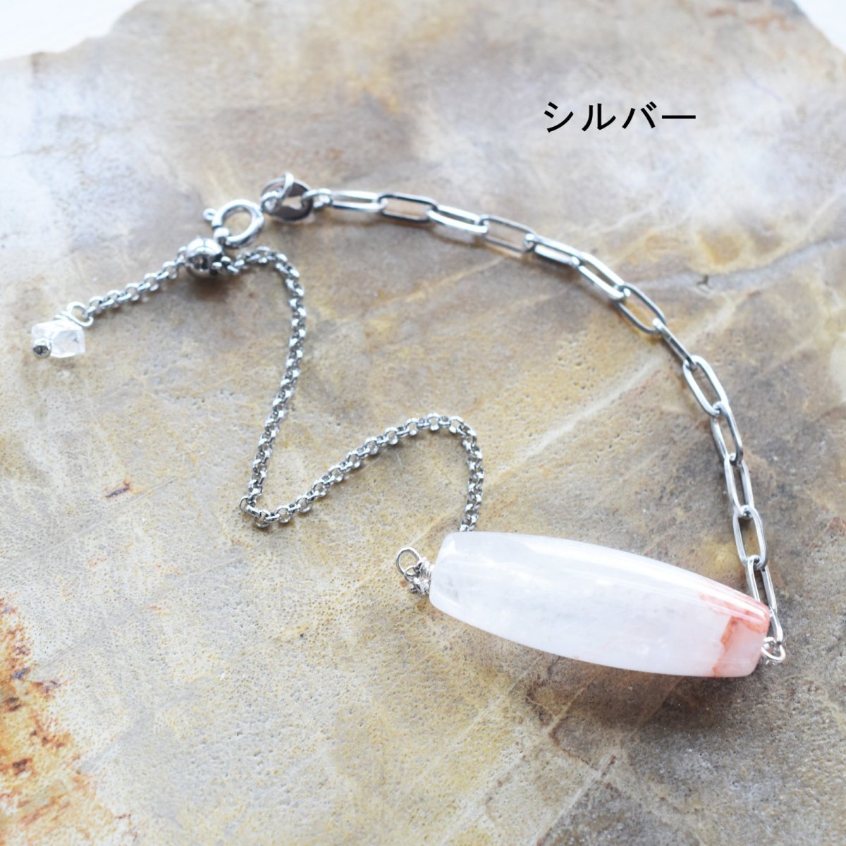 画像5: 秋の新作【選べる】カード付　ヒマラヤ産　レッドマニカラン　水晶　サージカルステンレス　お守り　ブレスレット (5)