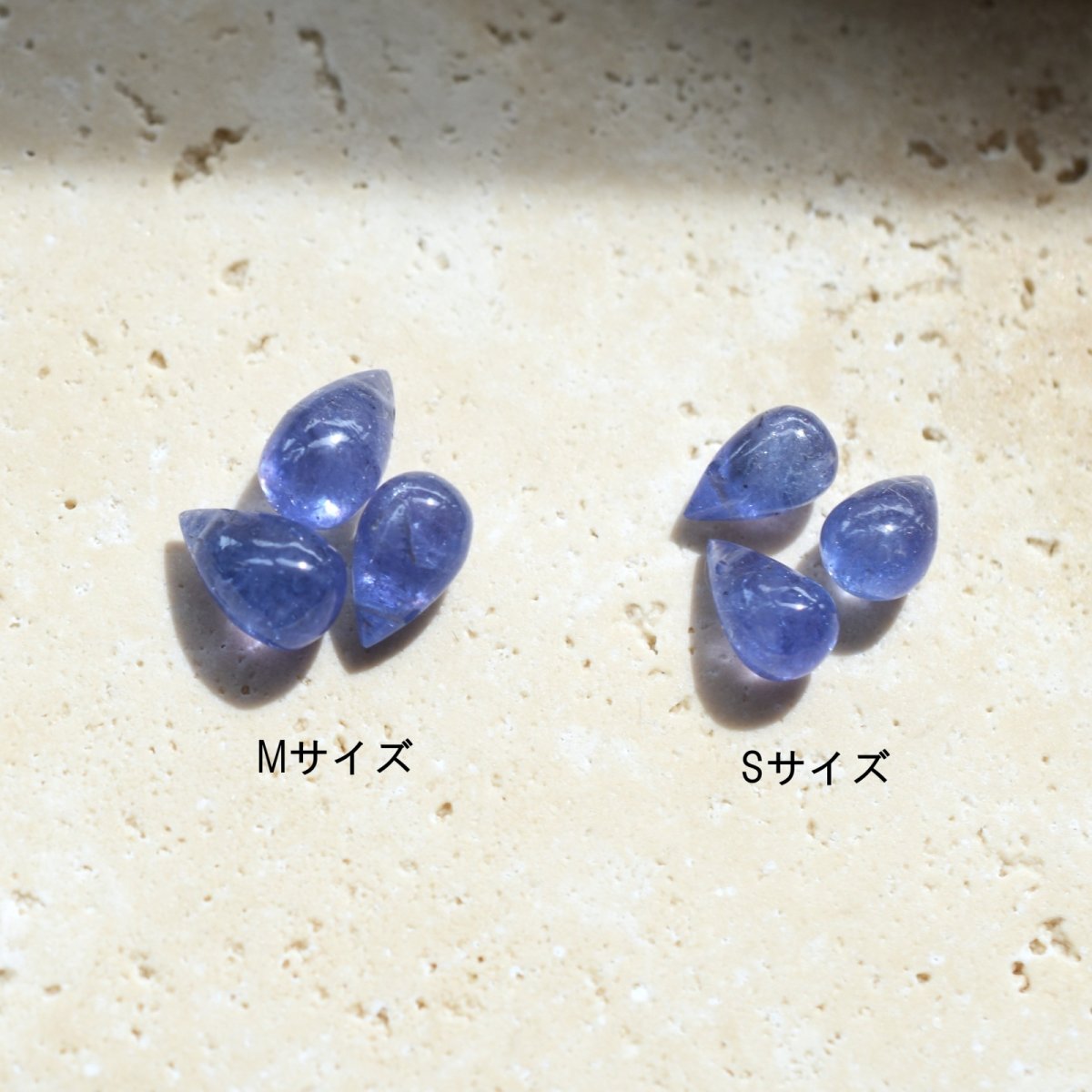 画像4: 再入荷【サイズ選べる】４A　タンザナイト　スムースドロップ　サージカルステンレスネックレス40cm (4)