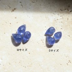 画像4: 再入荷【サイズ選べる】４A　タンザナイト　スムースドロップ　サージカルステンレスネックレス40cm (4)