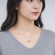 画像9: 秋の新作【限定数のみ】タイチン　ゴールドルチル　インクォーツ　レクタングル　サージカルステンレスネックレス (9)