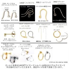 画像10: 秋の新作【限定数】夜空オーロラ　9mm　ミスティッククォーツ　オーバル　ジェムカット　　サージカルステンレスピアス (10)