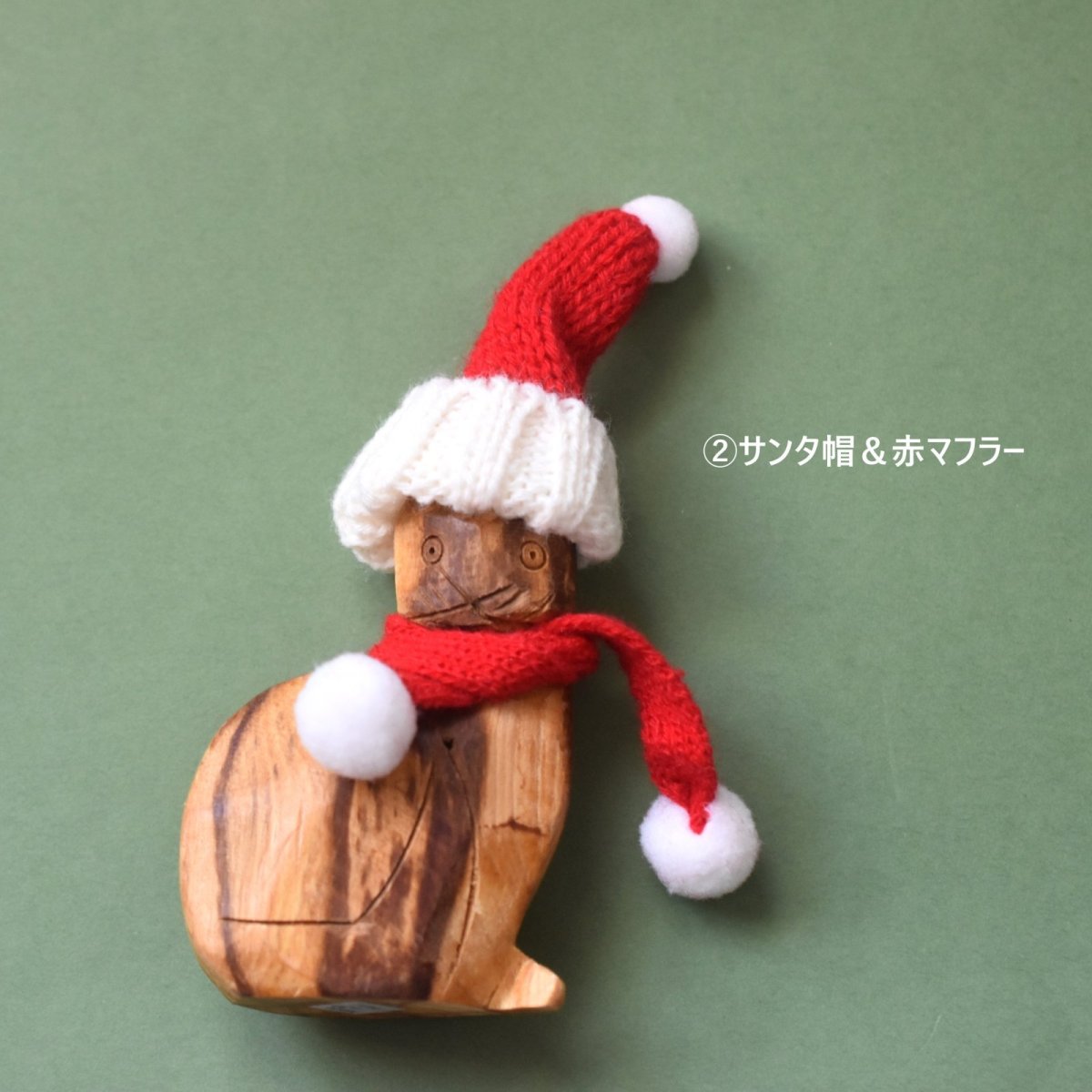 画像14: 冬の新作・贈り物にも♪【選べる】香木　猫　パロサント　置物　人形　クリスマス　インテリア (14)