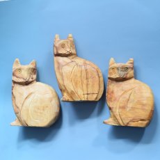 画像2: 冬の新作・贈り物にも♪【選べる】香木　猫　パロサント　置物　人形　クリスマス　インテリア (2)