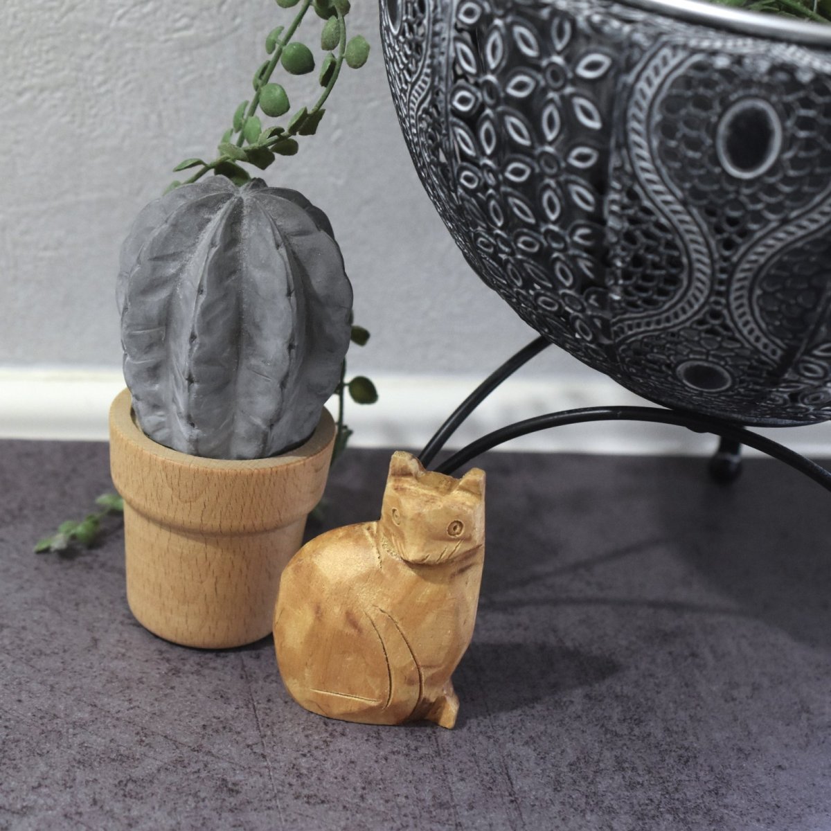 画像19: 冬の新作・贈り物にも♪【選べる】香木　猫　パロサント　置物　人形　クリスマス　インテリア (19)